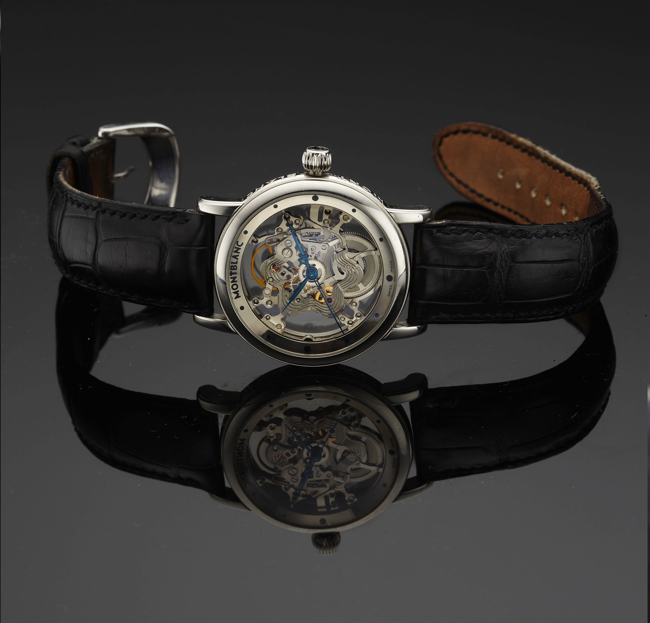 Mont Blanc starシリーズの時計【廃盤品】 Montblanc Star 29127 Platinum Skeletonized 2000 | Important