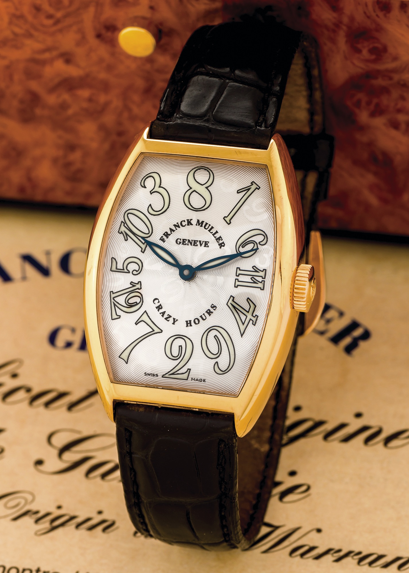 Franck Muller Cintrée Curvex Crazy Hours 5850 Rose gold Silver