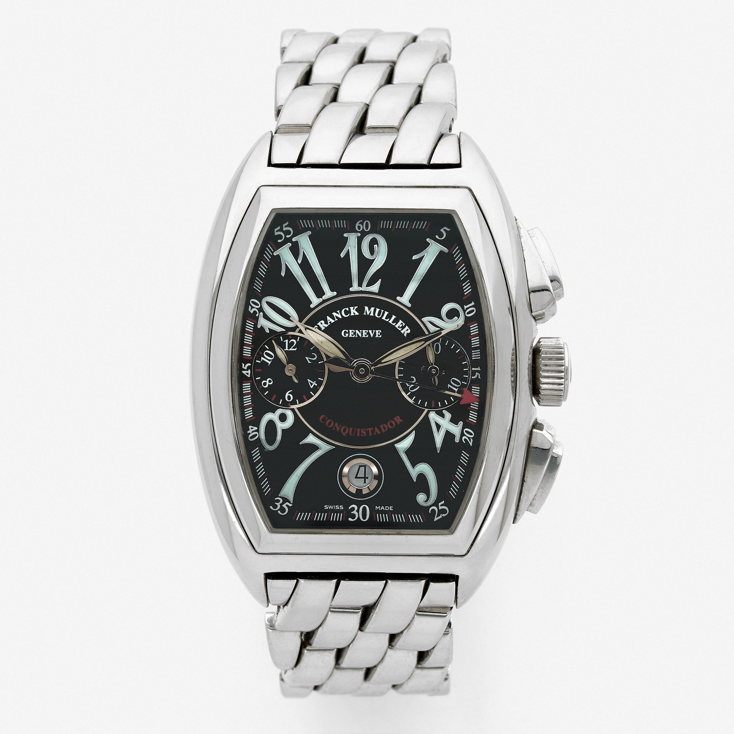 Franck Muller Master Banker Stainless steel Black 2000 