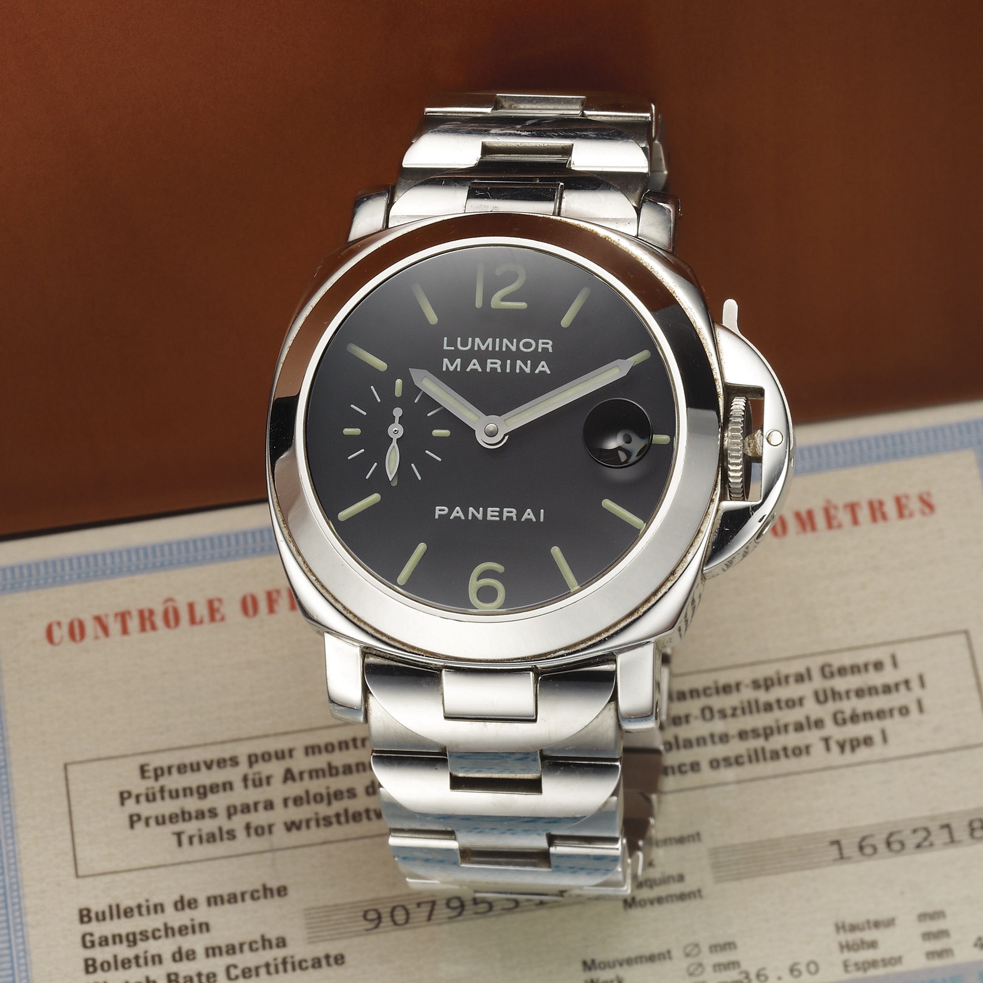 Panerai Luminor OP6529 Stainless steel Black 1860 | Important