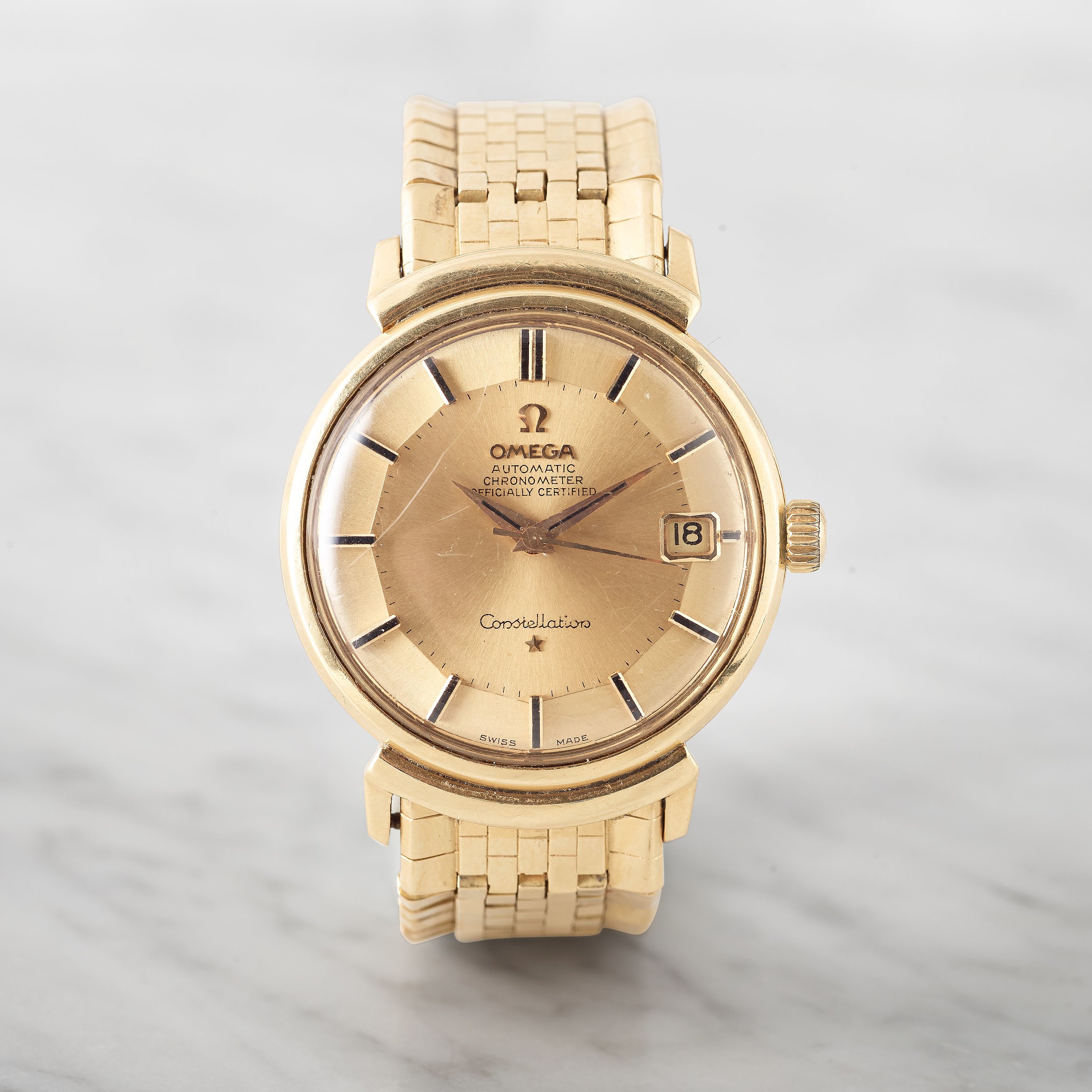 Omega Constellation BA Yellow gold Champagne 1966