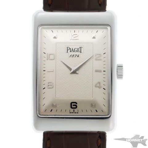 ていページ SOLD) PIAGET 90952 18K Mens/Unisex Rectangle a L'Anchenne