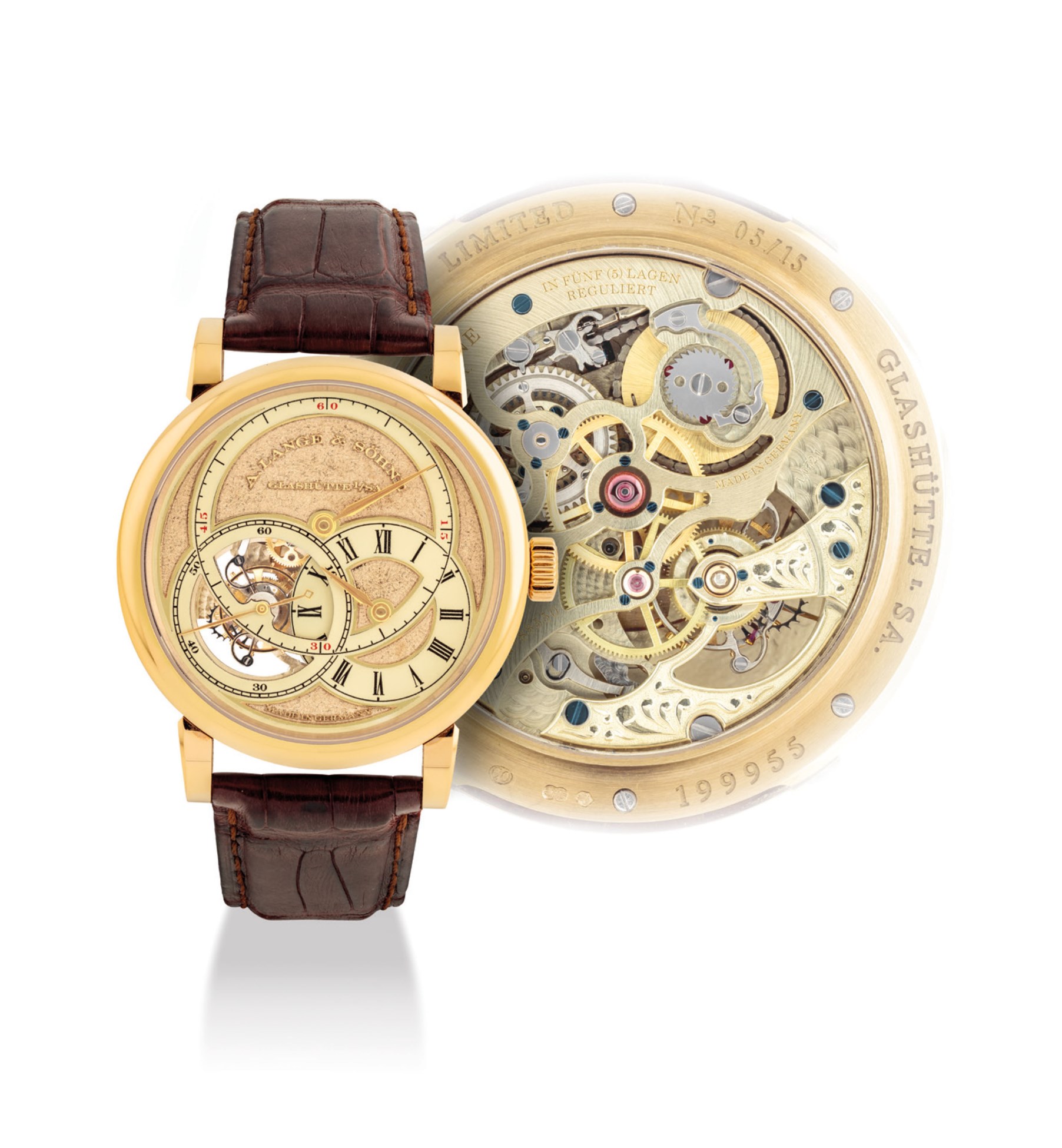 Lange Söhne Richard Lange Yellow gold Golden
