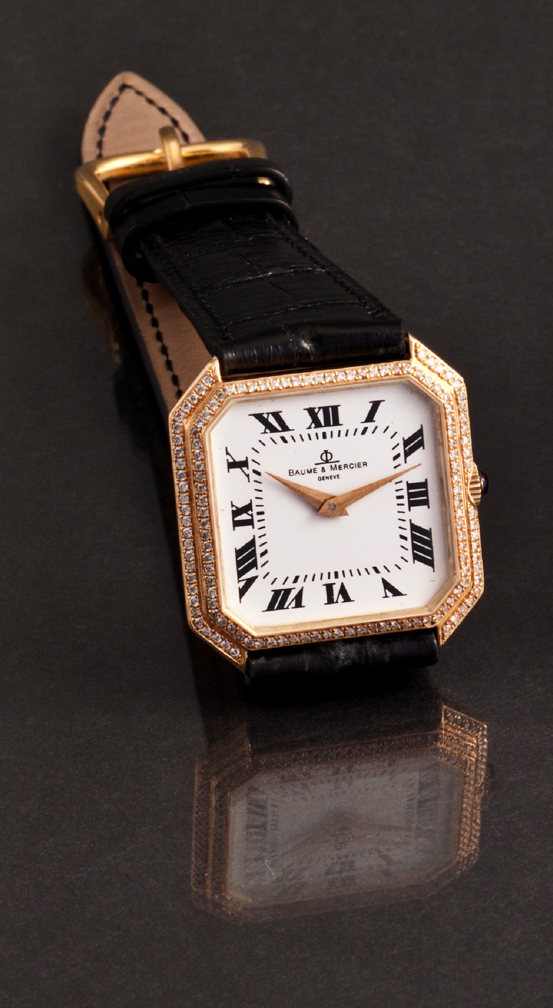 Baume Mercier 38260 Yellow gold White 1980 Important Modern