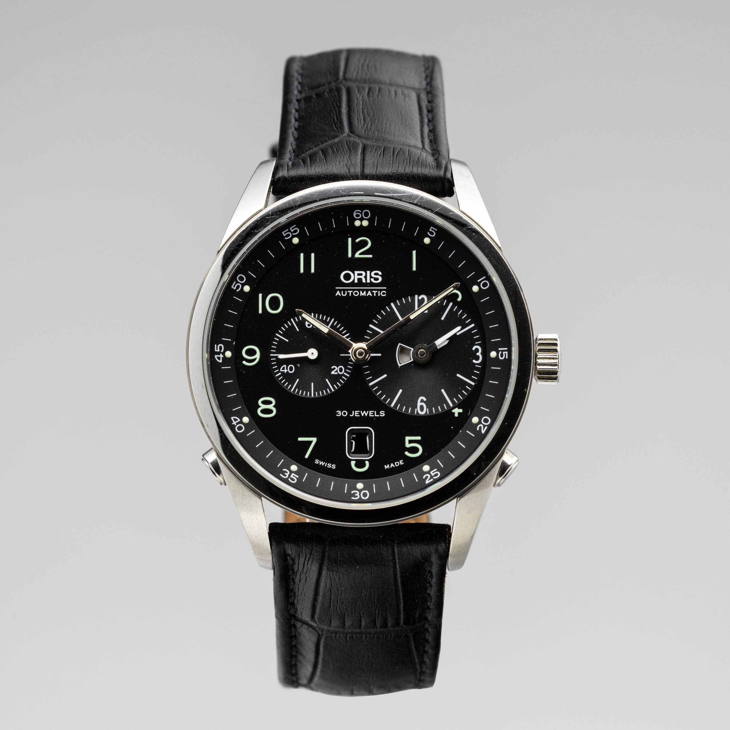 オーラリーサイズ3 Oris Worldtimer 7513 Stainless steel Black 2000 | Watches | Lot 88