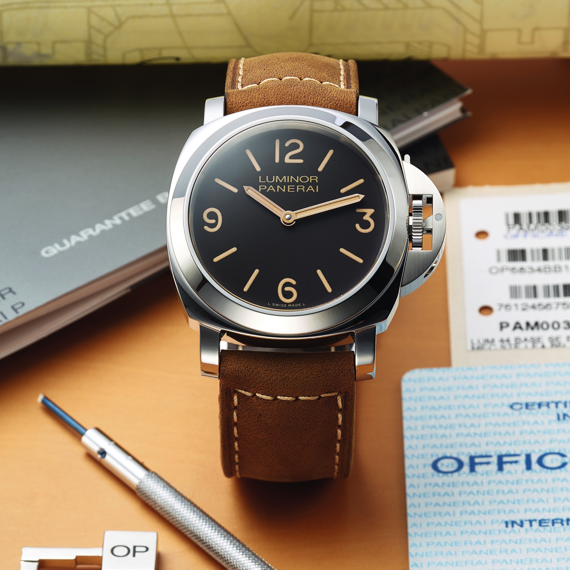 Panerai Luminor OP6834 Stainless steel Black 1860 | Important