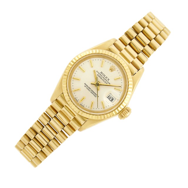 Rolex Lady-Datejust 6927 Yellow gold Champagne 1982 | Fine Jewelry