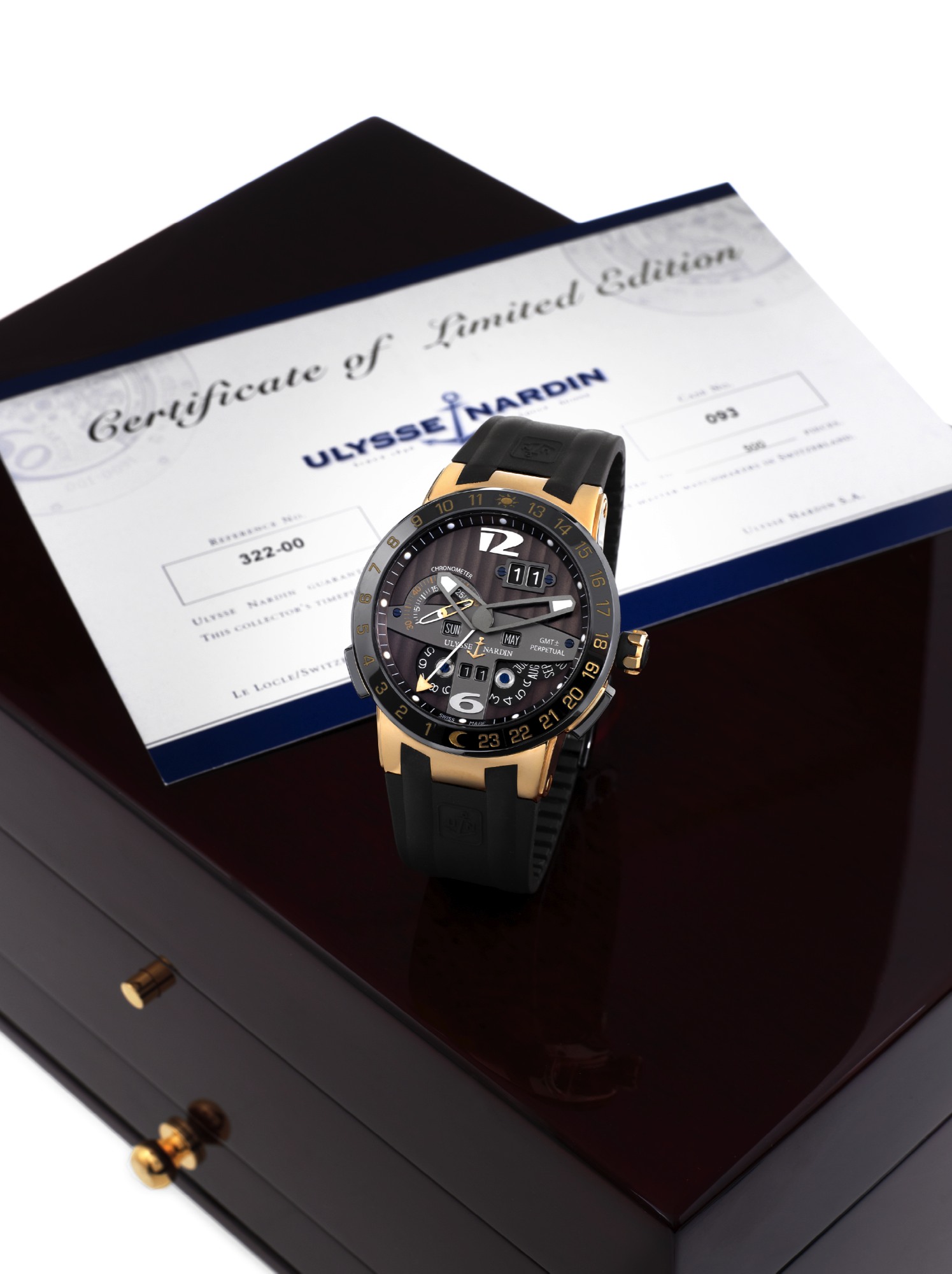 Price Ulysse Nardin Black Toro Ulysse Nardin 322-00 Rose Gold