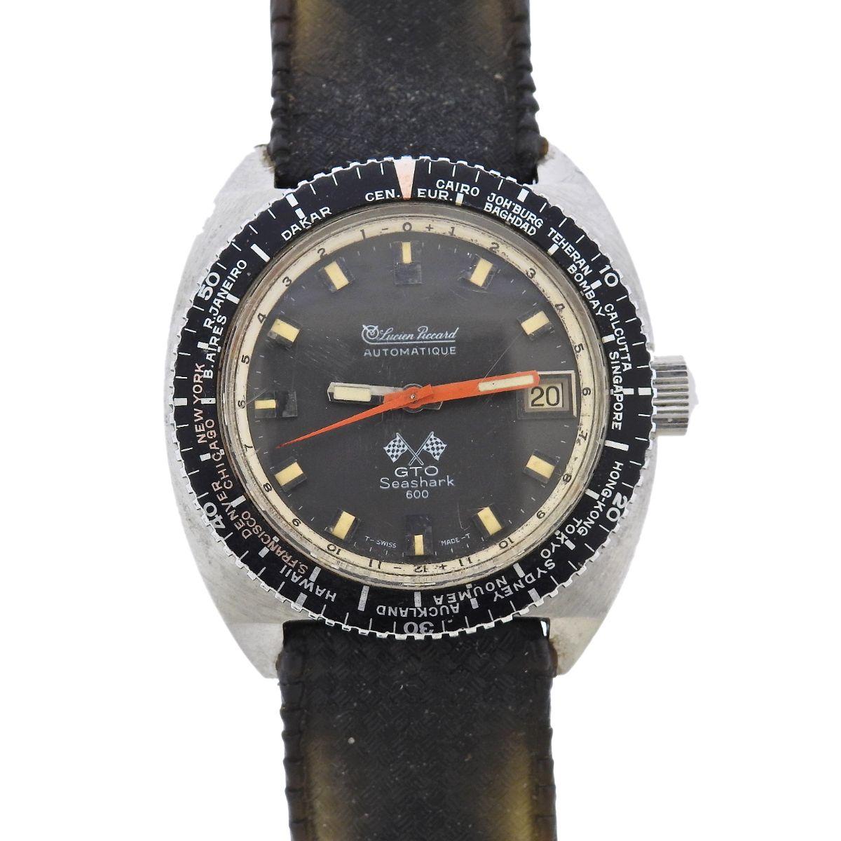 Lucien Piccard GTO Seashark 600 Stainless steel Black 