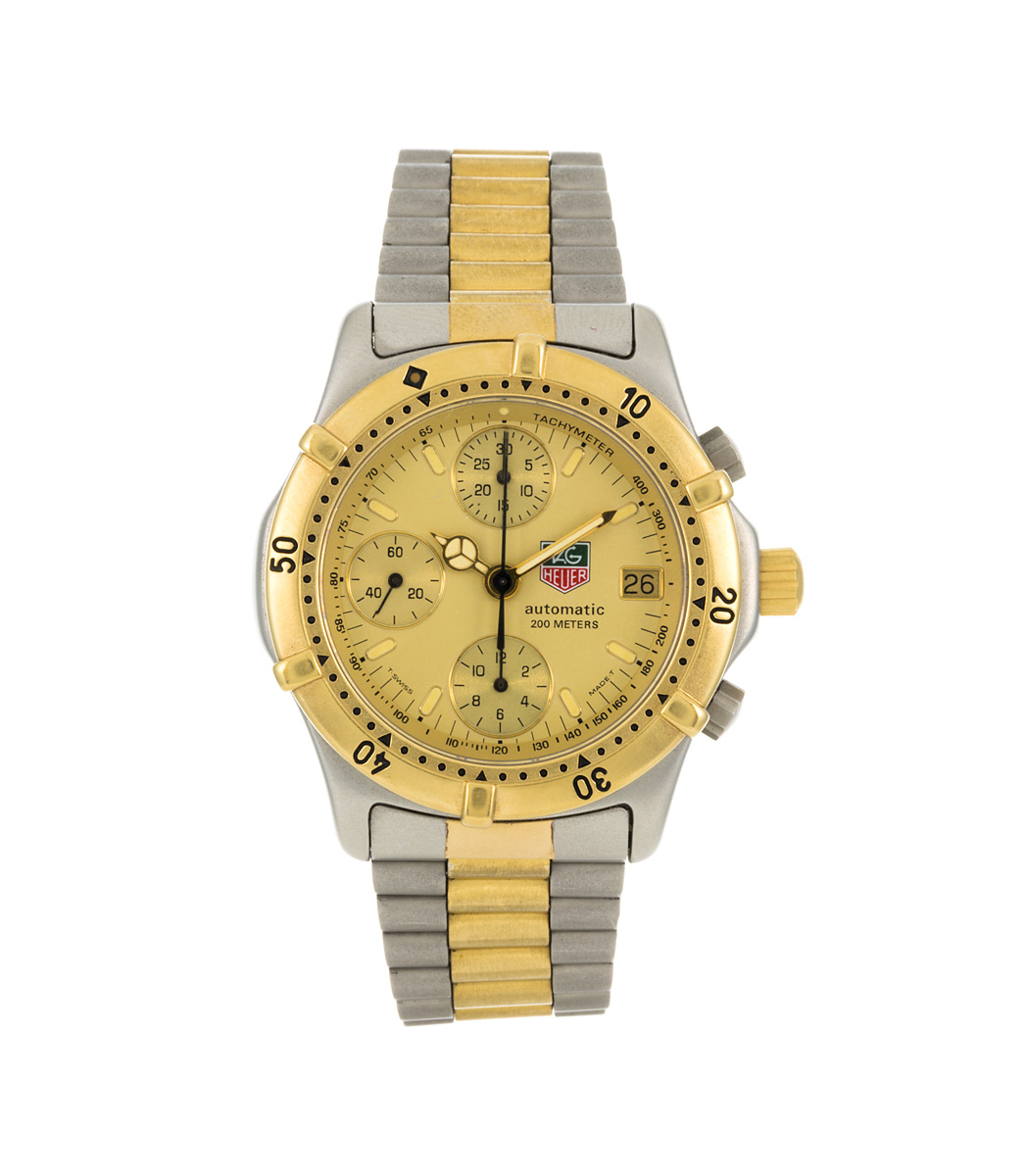 TAG Heuer 765.406 Yellow gold and Stainless steel Champagne