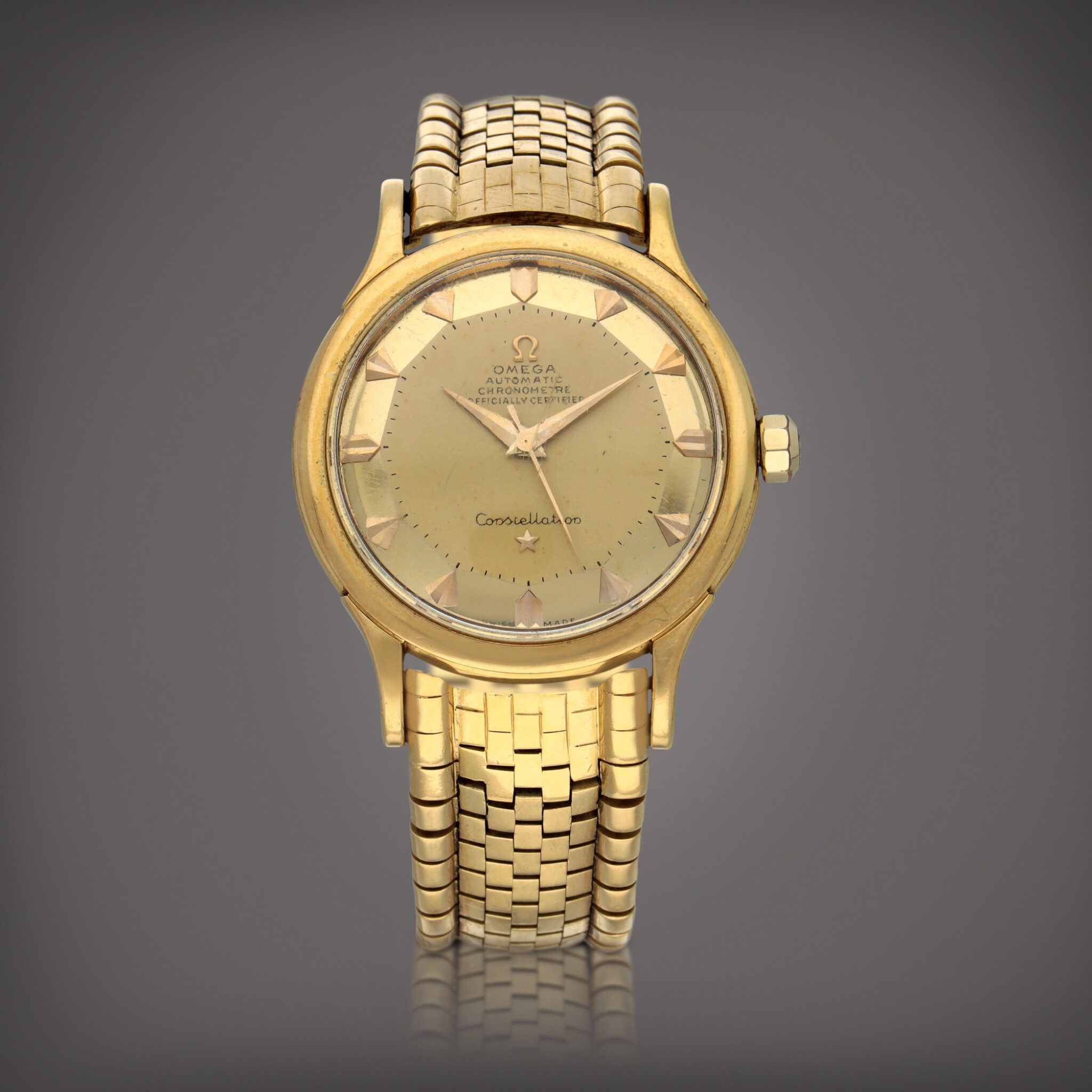 Omega Constellation 2699 Yellow gold Golden 1955 Important