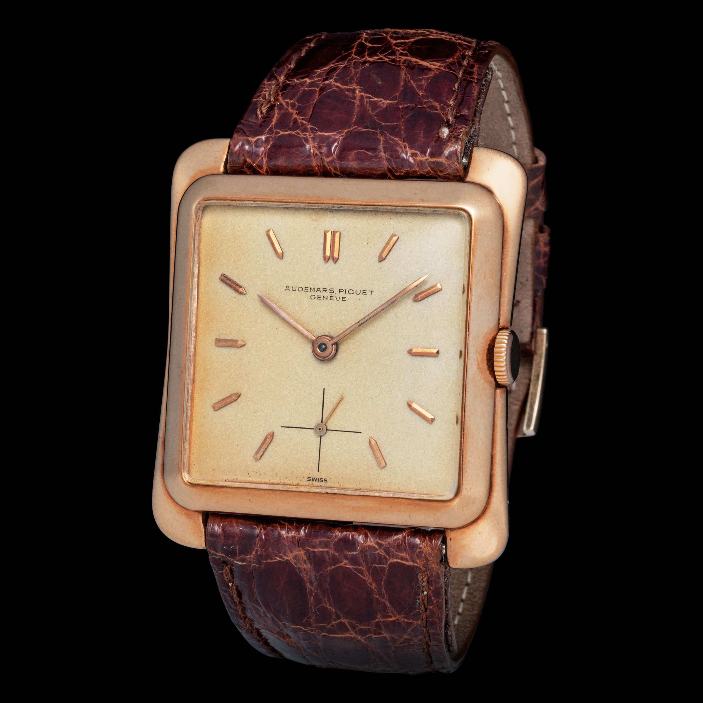 Audemars Piguet CIOCCOLATONE 5063 Rose gold Silver 1950