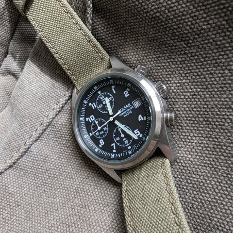 Pulsar v657-X063 Stainless steel Green 1993 | Dealer | EveryWatch