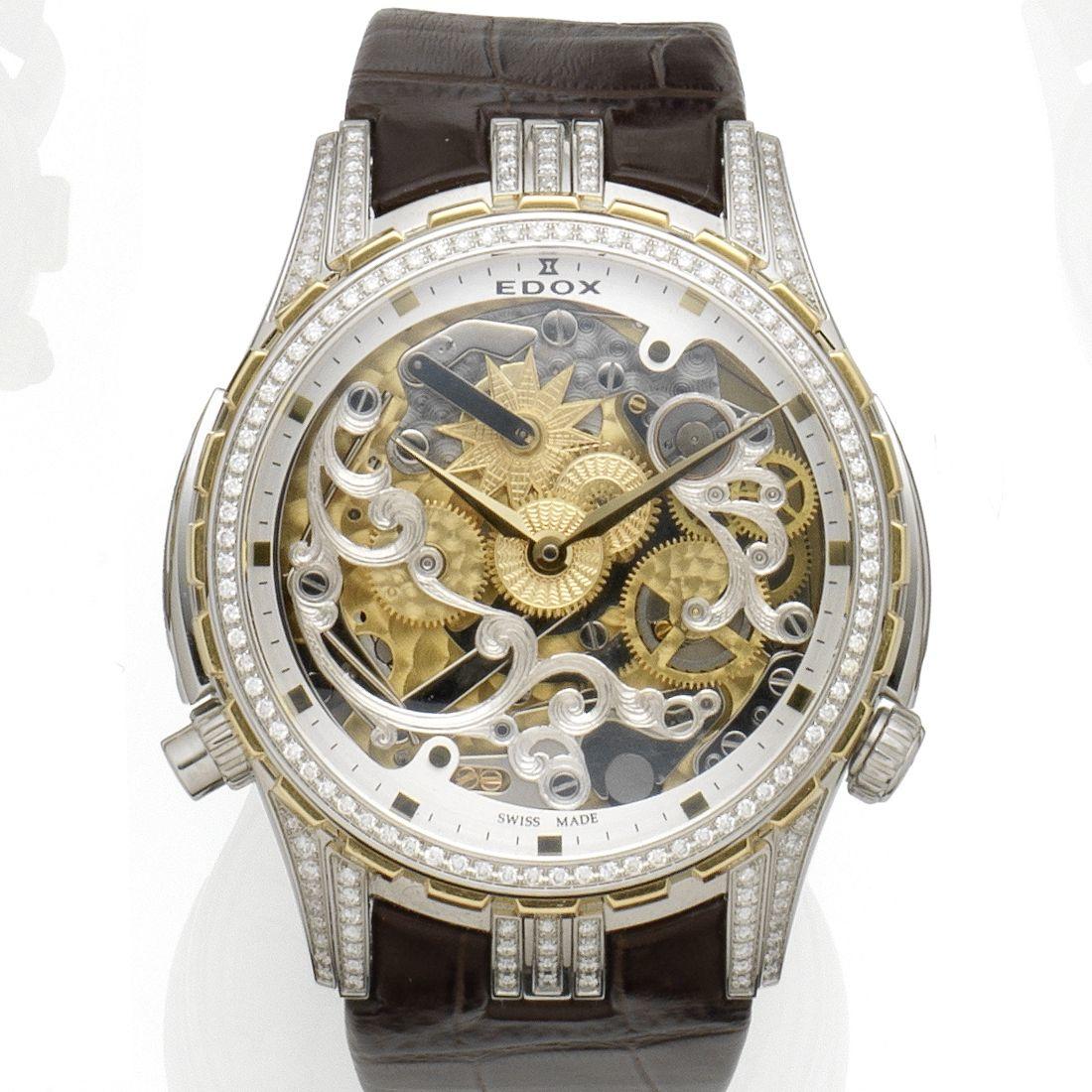 Edox Grand Ocean Cape Horn 575320 Stainless steel Skeletonized