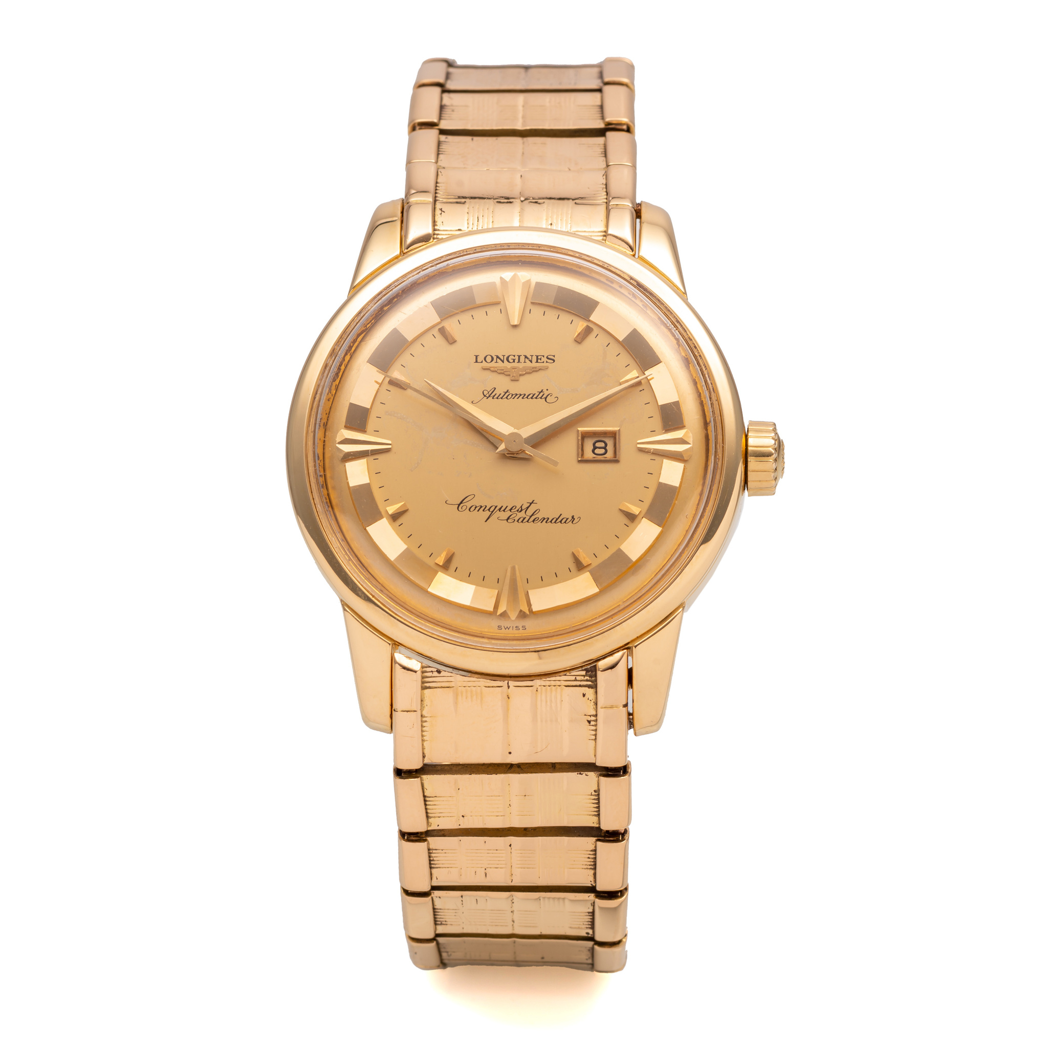 Longines Conquest Calendar 9005 Yellow gold Champagne 1955