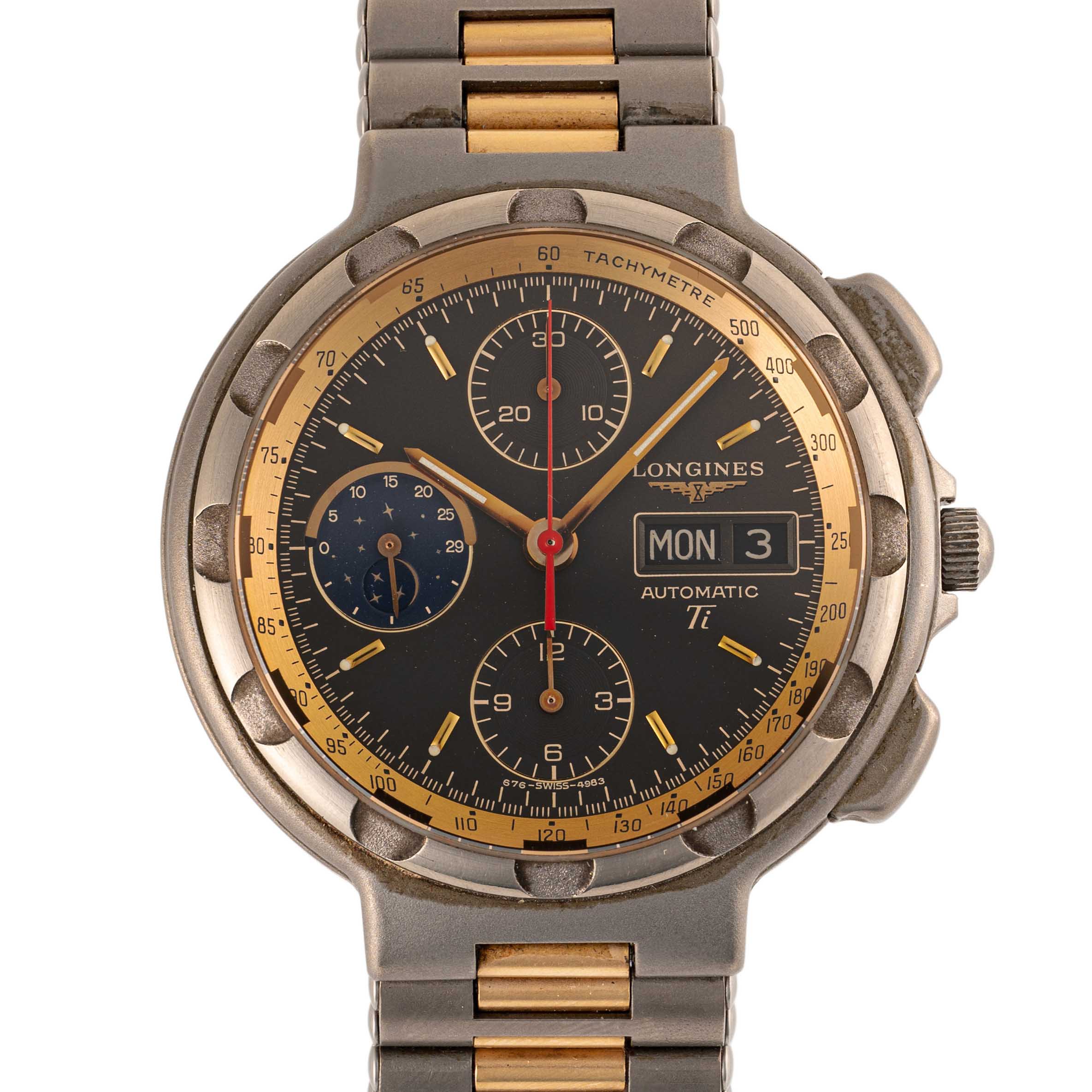 LONGINES Conquest 腕時計 イエロー　タイガース？　ジャンク Longines Conquest - L3.381.4.97.6