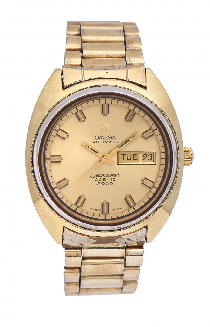 ン 大人気 新品 ノ Cosmic Seamaster Omega 2000 Gold-plated and steel Stainless 時計