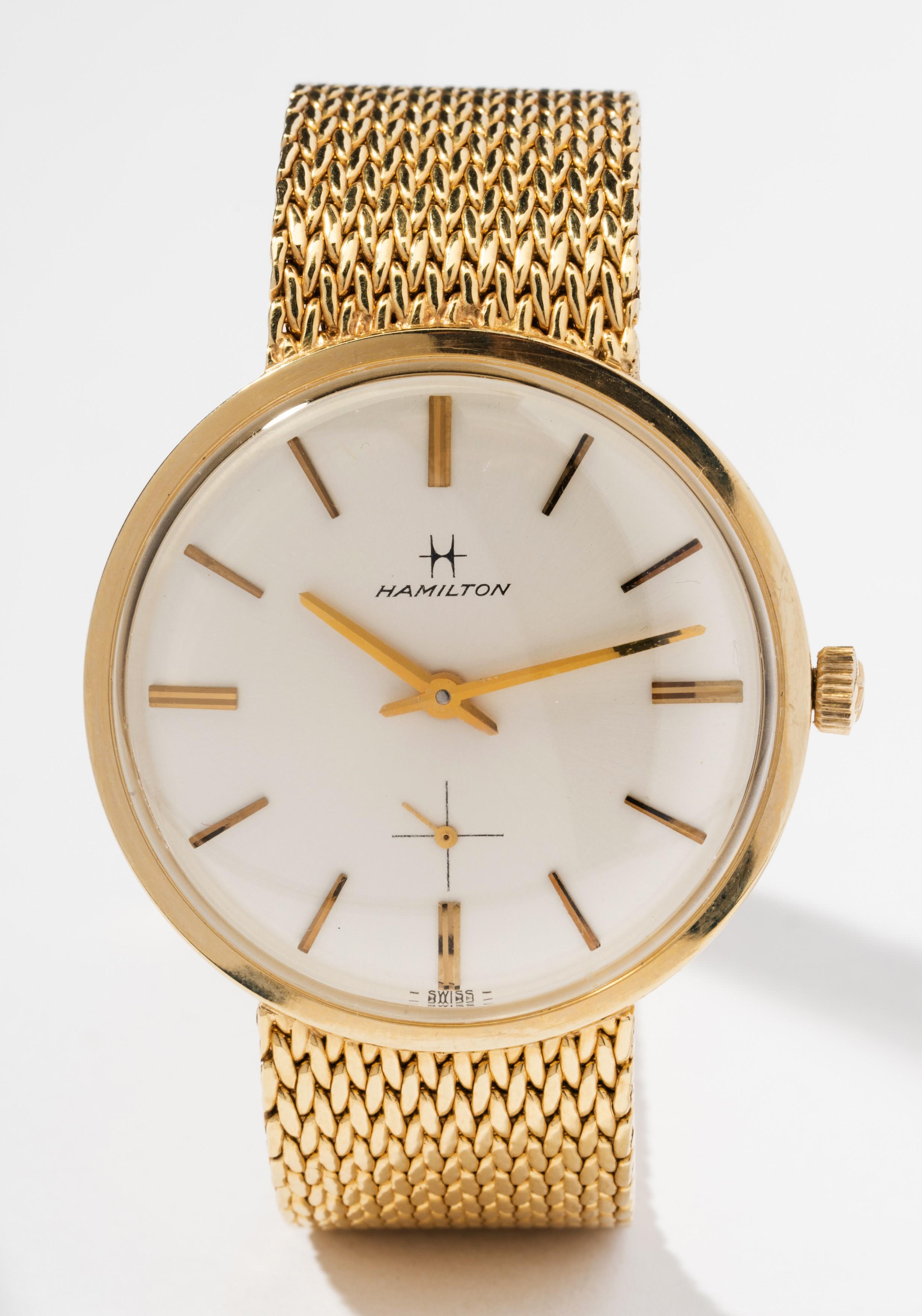 Hamilton Vintage Ladies Watch Hamilton 14 Karat Gold Watch Vintage