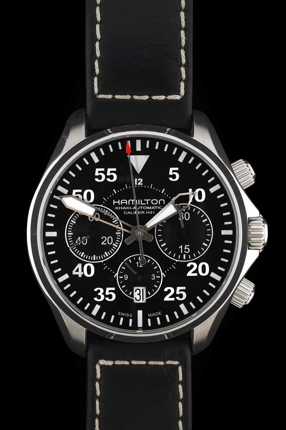 時計 Hamilton khaki Pilot Date Auto H646660 Hamilton Khaki Pilot H646660 Stainless steel Black 2014 | Fine