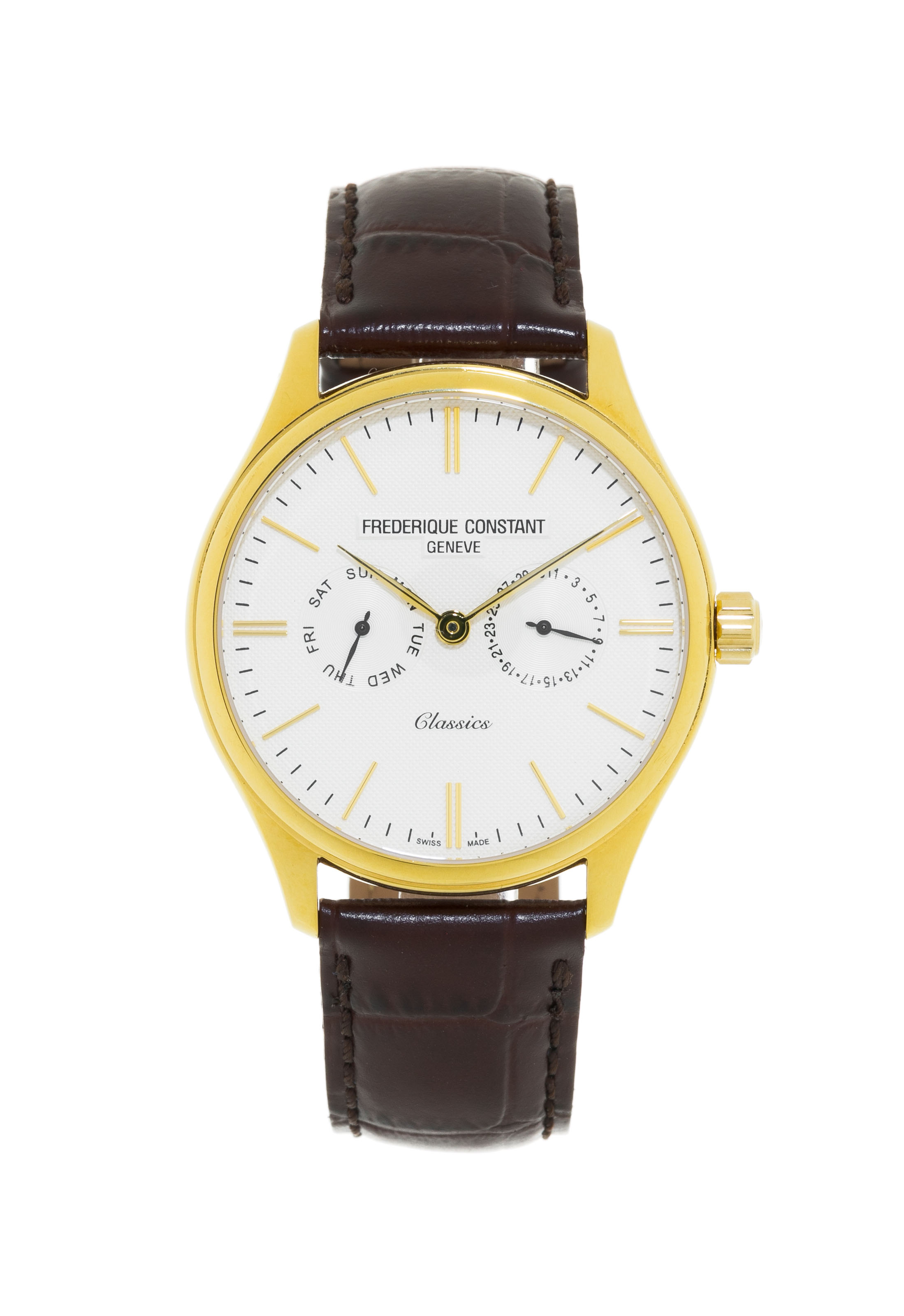 Frédérique Constant FC-259/260X5B4/5/6 Gilt-metal and Enamel White