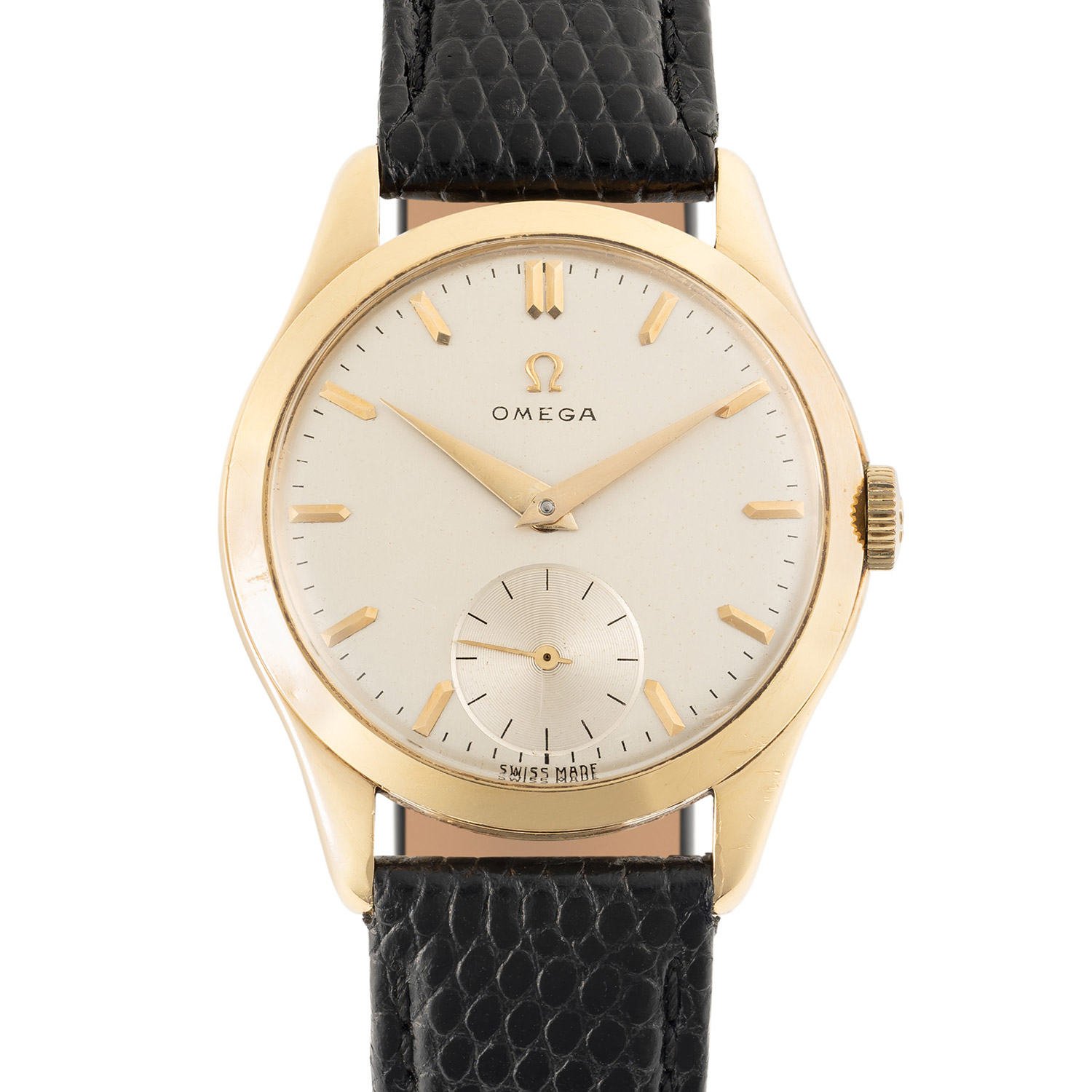 Omega 2672 Yellow gold Silver 1950 | Modern, Vintage & Military