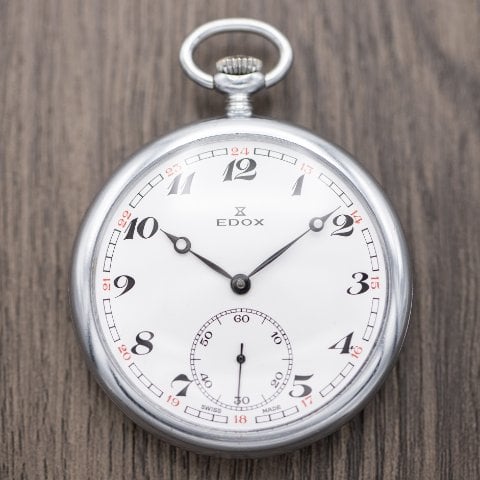 Edox 3135 Stainless steel White 1985 Belgium Dealer EveryWatch