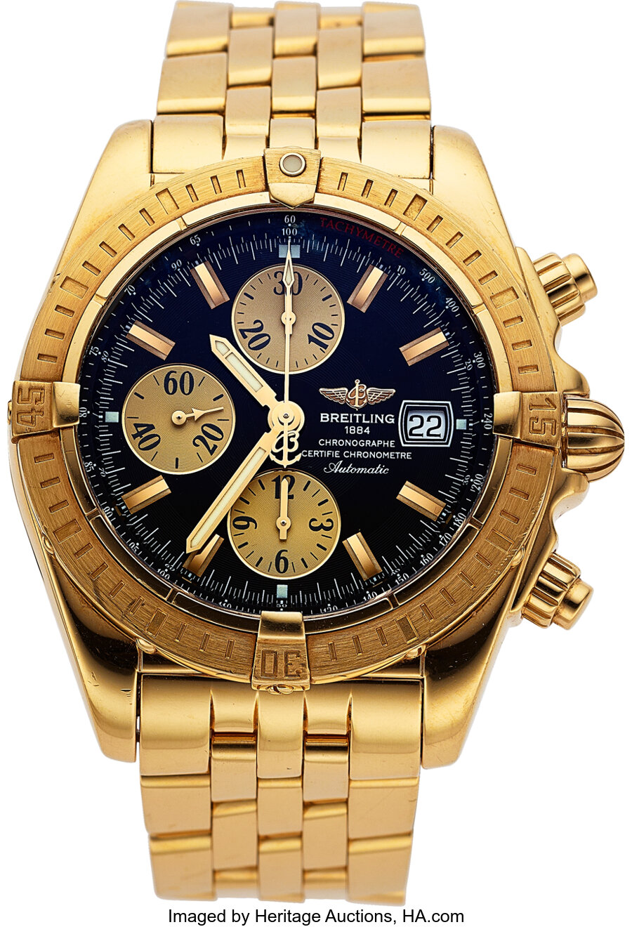Breitling Chronomat K13356 Yellow gold Black 2012 | Timepieces
