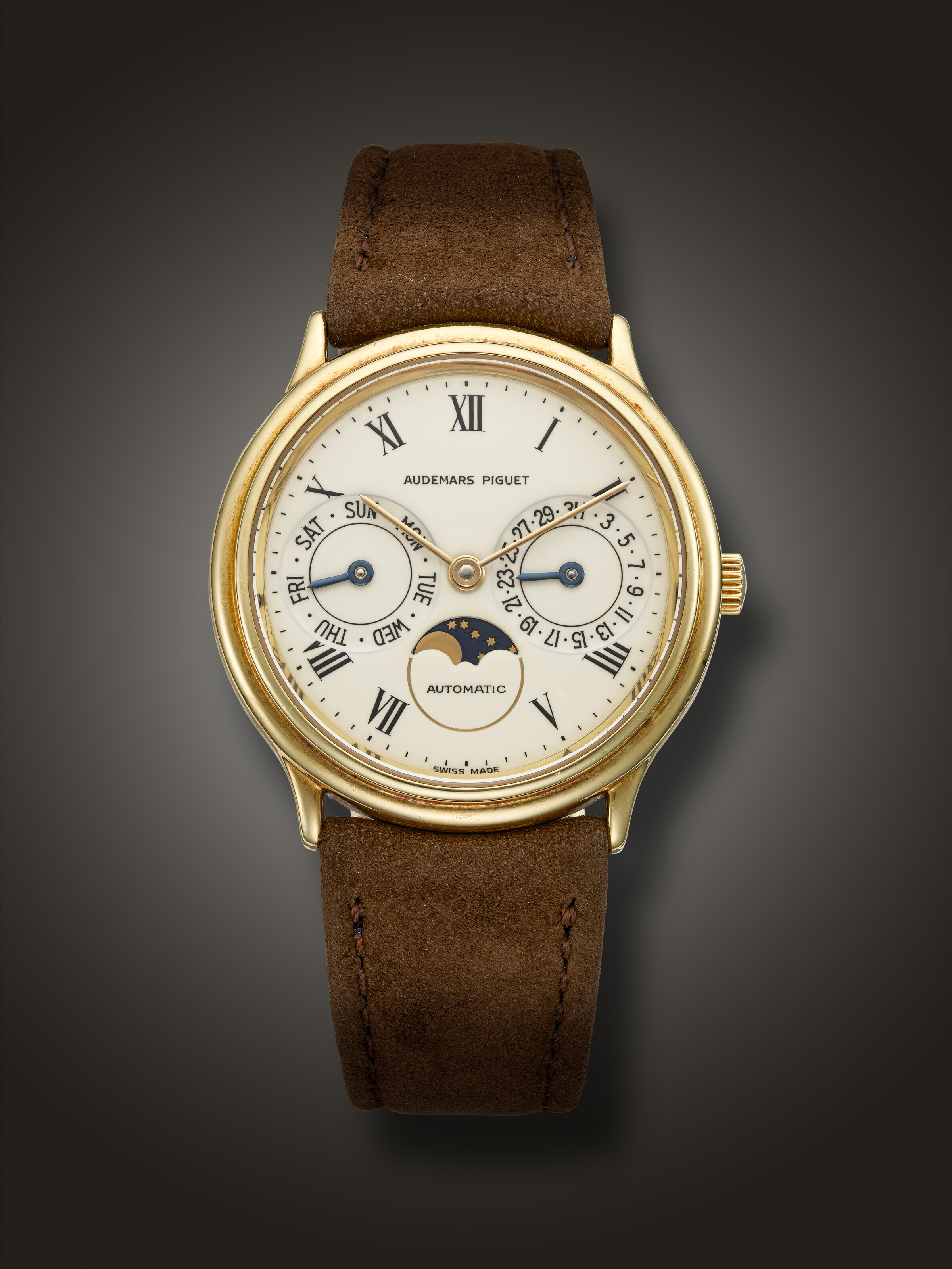 Audemars Piguet Day-Date Moonphase 25589BA Yellow gold White 1980