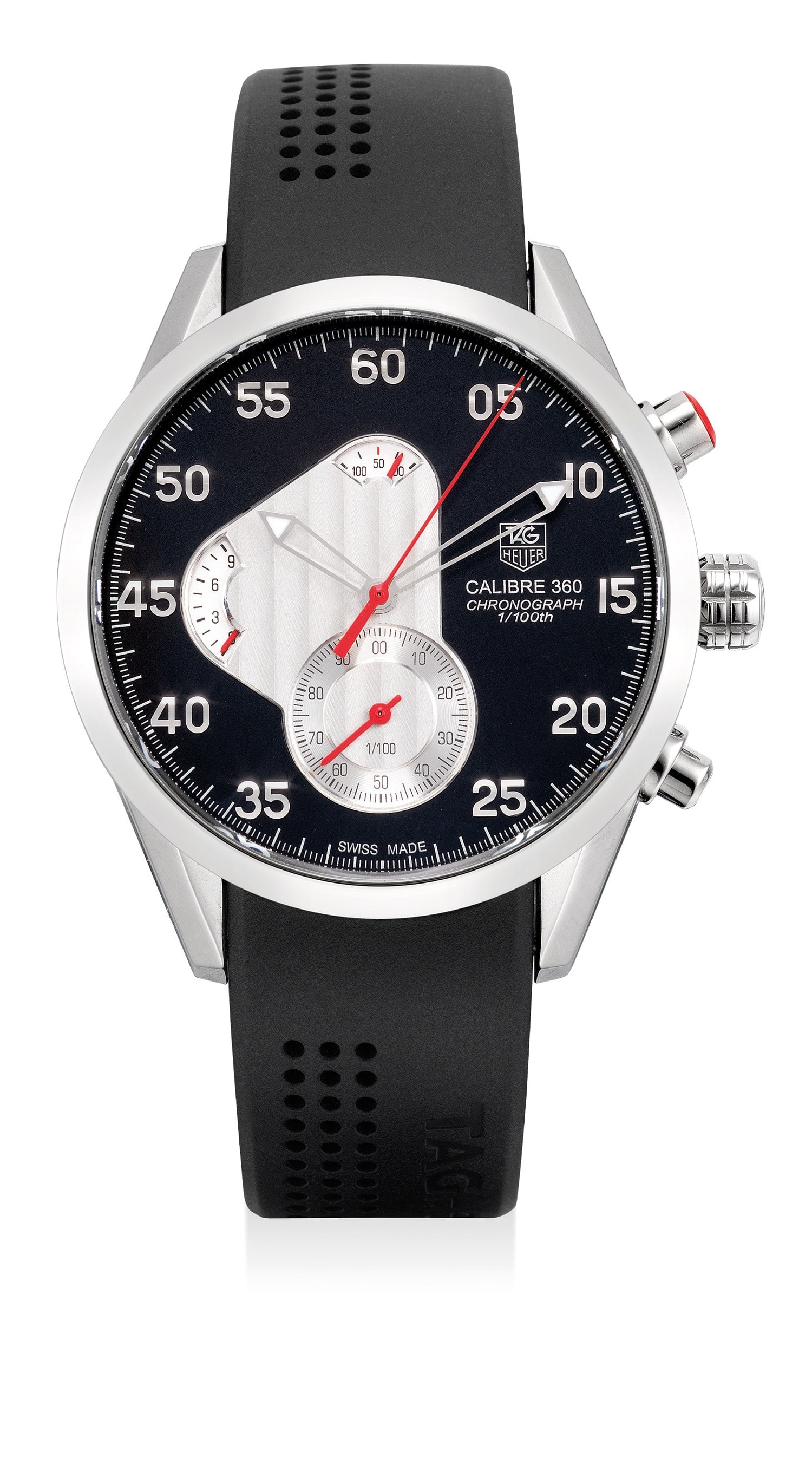 行*う様 TAG Heuer Calibre 360 自動巻き時計 jank TAG Heuer Calibre 360 Concept Chronograph Protype Titanium Black