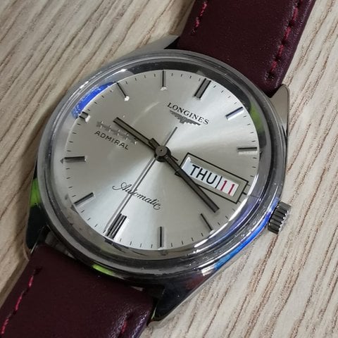 希少・美品！admiralメンズL L Exc+5] LONGINES Admiral 5 Star L7.635.2 Automatic Day Date Cal
