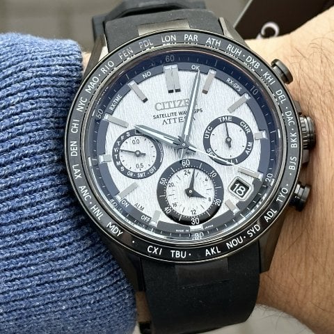 【新品未使用】CITIZEN ATTESA CC4055-14H ATTESA Gray Dial Polyurethane Strap CC4055-14H | CITIZEN