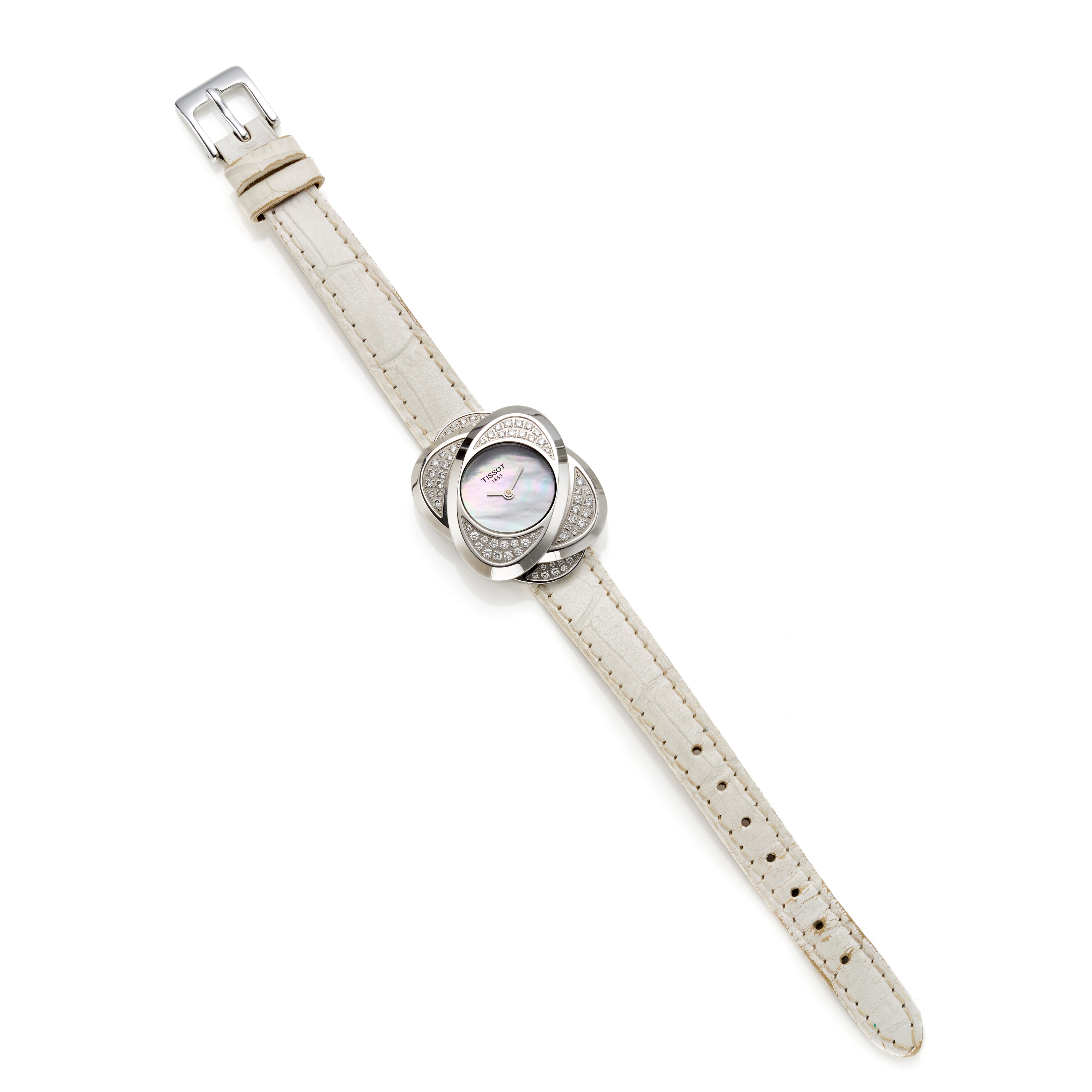Tissot Precious flower Stainless steel and Diamond White | JEWELRY