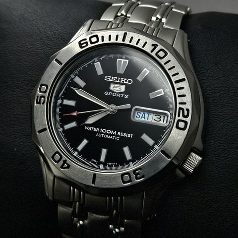 SEIKO セイコー5スポーツ 自動巻メカニカルウォッチ7s26-01G0 Seiko 5 Sports 7S26-01G0 Stainless steel Black 2005 | Dealer