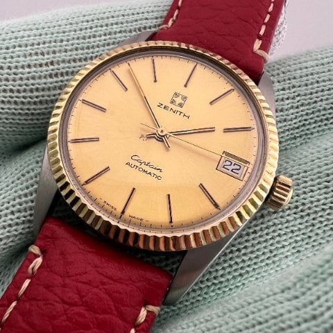 Zenith Captain 19-0980-490 Stainless steel Champagne 1975 | Dealer