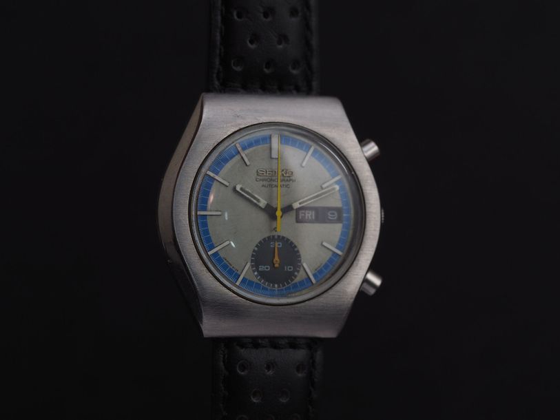 Seiko Chronograph 6139-8020 Stainless steel Brown | HORLOGERIE RUE
