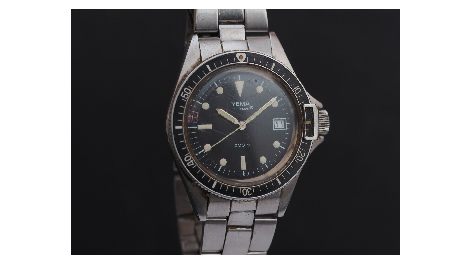 Yema Superman Y90016 Stainless steel Black France HORLOGERIE RUE