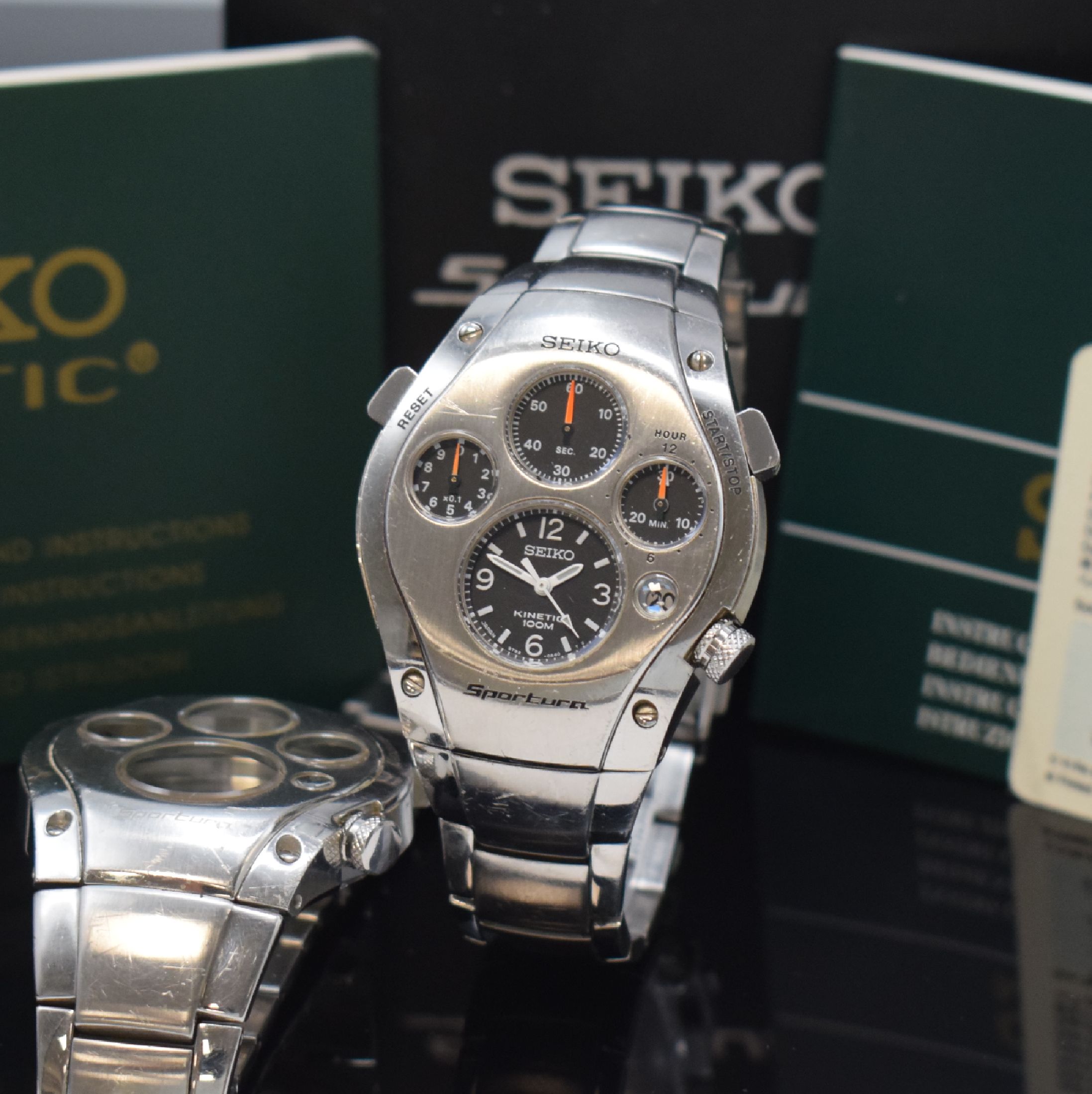 Rare Seiko Kinetic Perpetual Seiko Sportura Titanium Kinetic