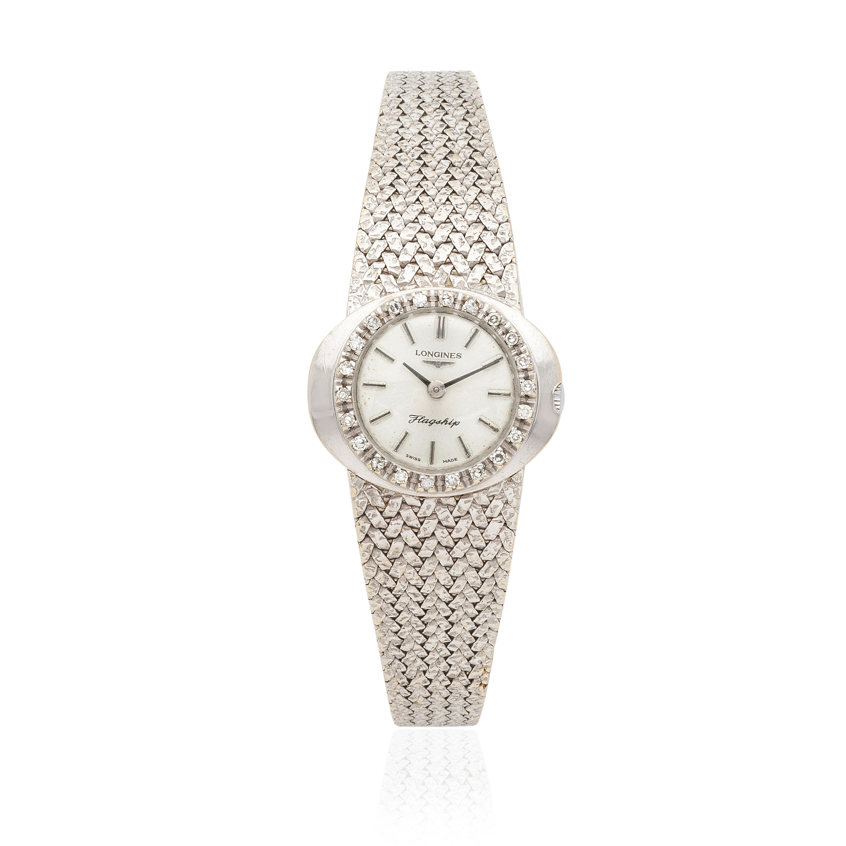 Longines, 10KGF  Swiss Made Mechanical White Gold Ladies Watch Women main image 3
