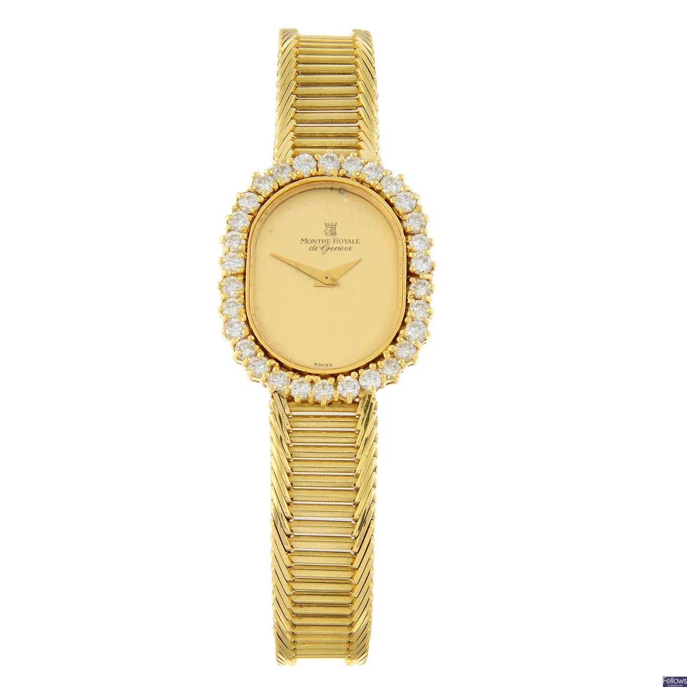 Montre Royale Yellow gold and Diamond Champagne United Kingdom | Watches |  Lot 212 | EveryWatch