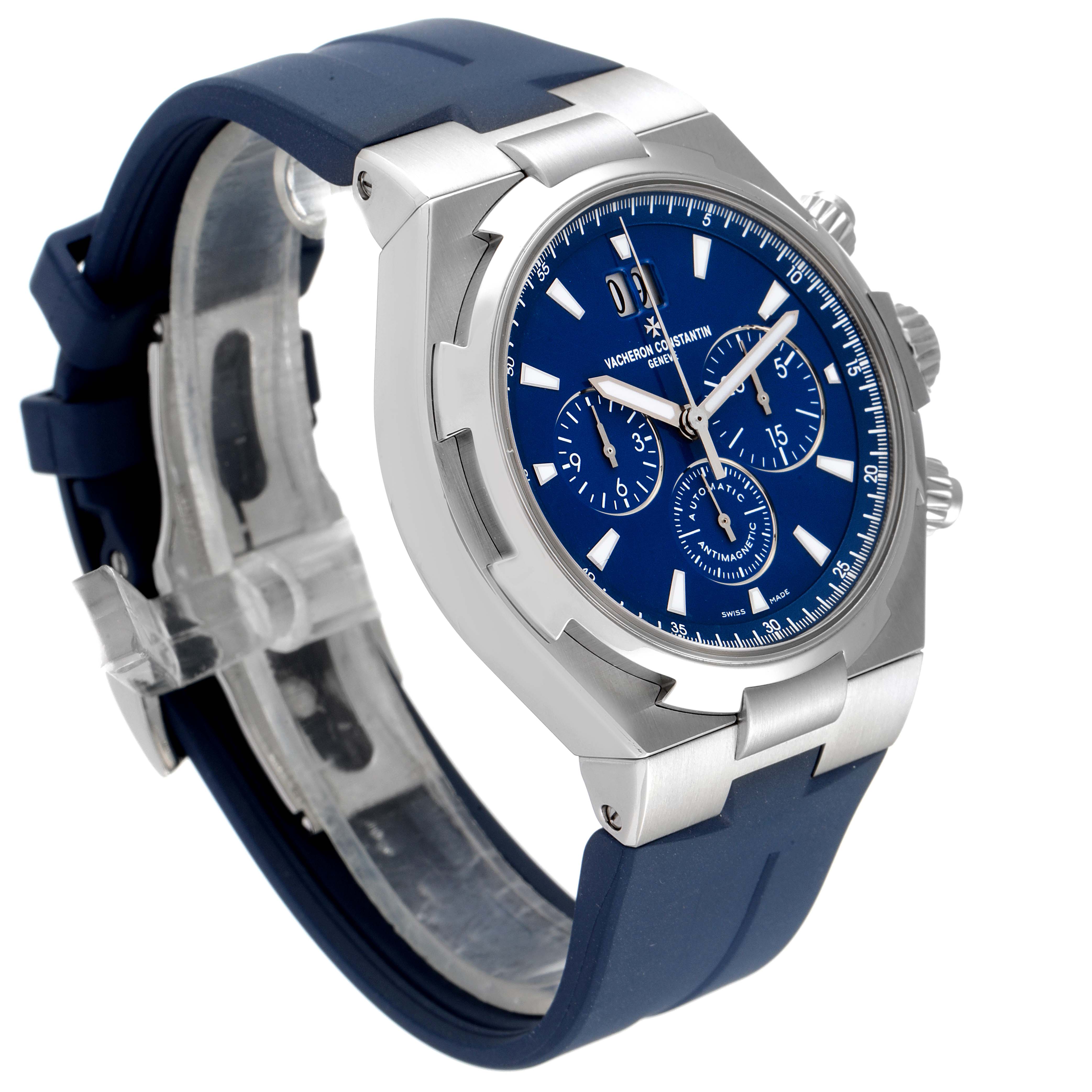 Vacheron Constantin Overseas 49150/000A-9745 Stainless steel Blue