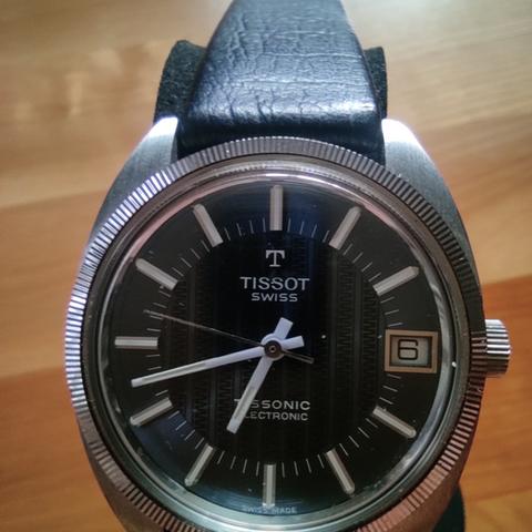 Tissot Tissonic 40613 Stainless steel Blue 1973 Germany Dealer