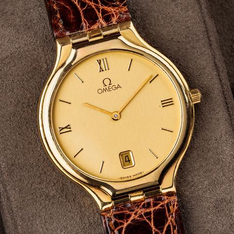 OMEGA De Ville AUTOMATIC 腕時計 ゴールド DE VILLE オメガ デビル 37mm 自動巻き K18 機械式 腕時計 ブランド