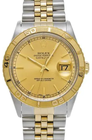 Rolex Datejust Turn-O-Graph 16263 Stainless steel Champagne 2002 Japan |  Dealer | EveryWatch