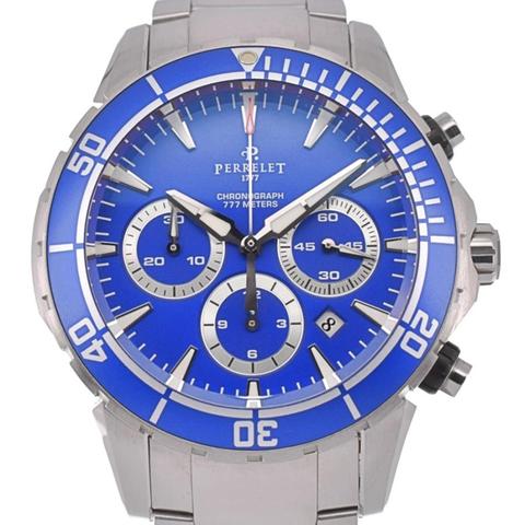 ウィリデ・ゴル・ゲルス チャクラ・デルフィン アドミラル・アレグル 青白ウィリデ Perrelet Seacraft A1054 Stainless steel Blue | Dealer | EveryWatch