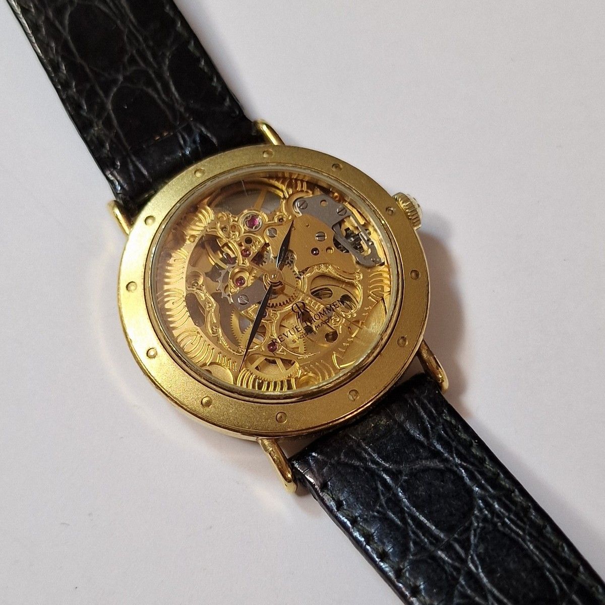 REVUE THOMMEN スケルトンゴールド時計 5068 REVUE THOMMEN スケルトンゴールド時計 5068（HA-5400| レビュー