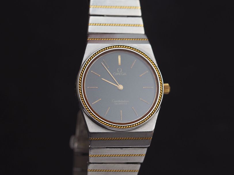 Omega Constellation 395.0803 Yellow gold and Stainless steel Black