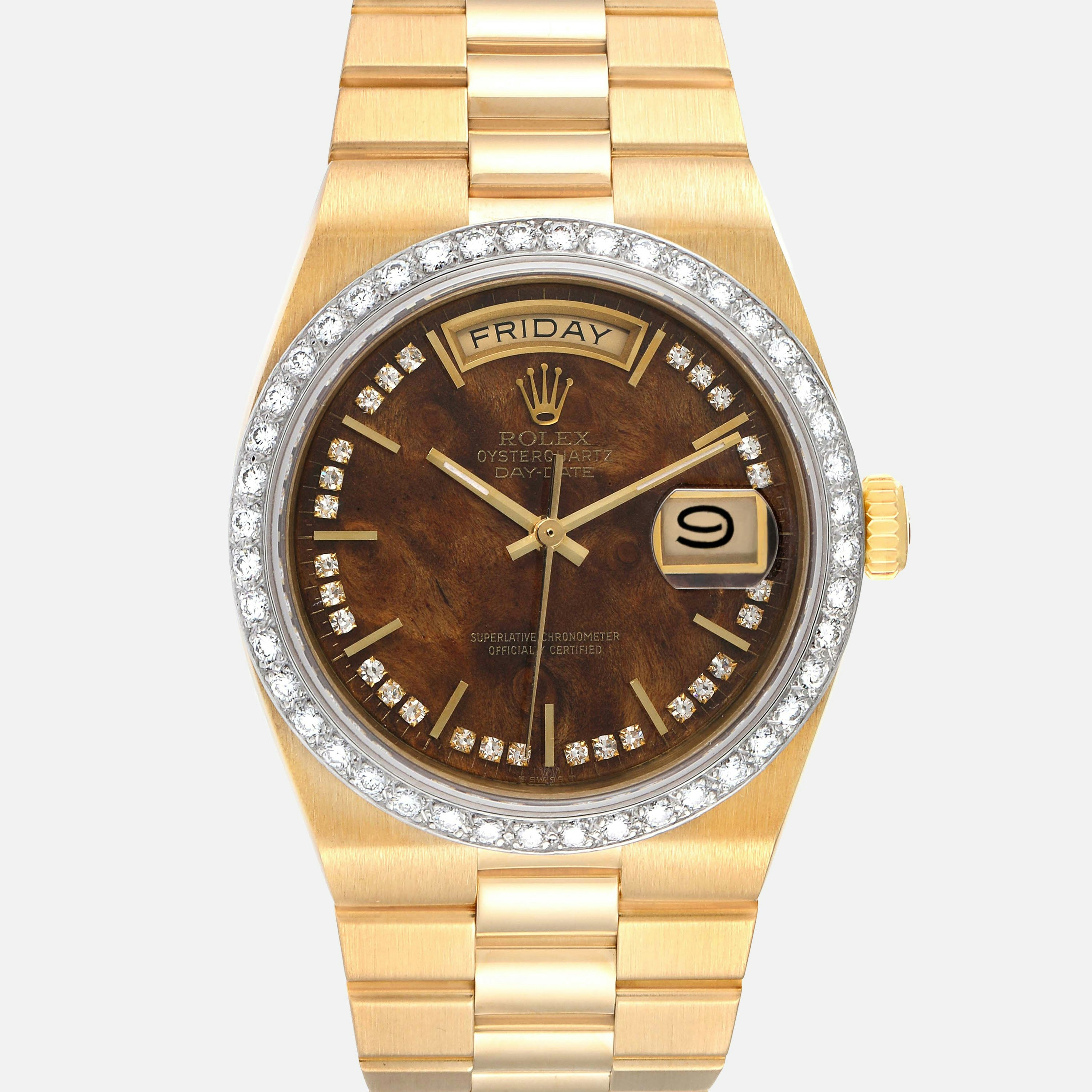 Rolex Day-Date 19048 Yellow gold and Gold Brown 1980 | Dealer