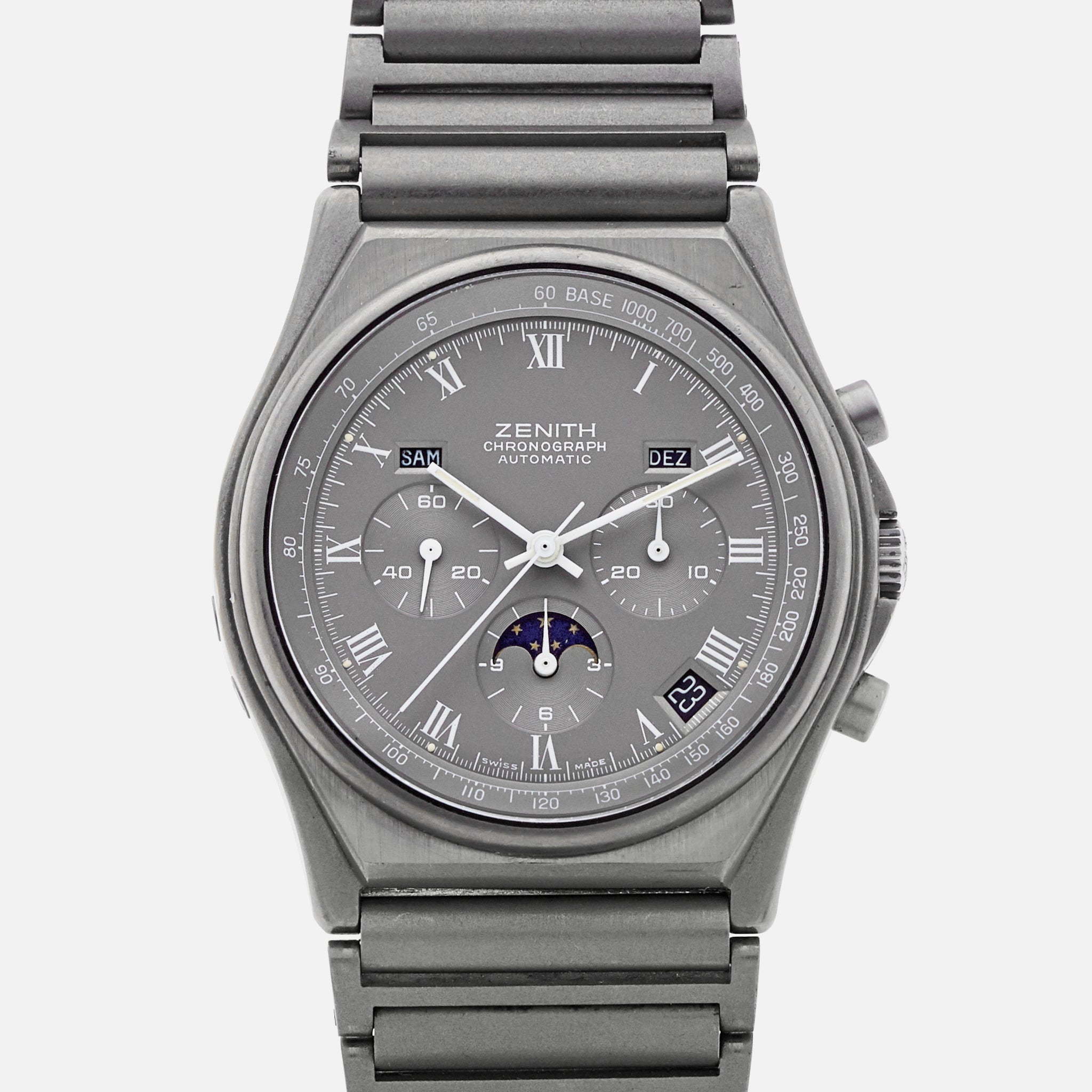 Moon Phase 95.0100 418 Zenith Port Royal Titanium Zenith El