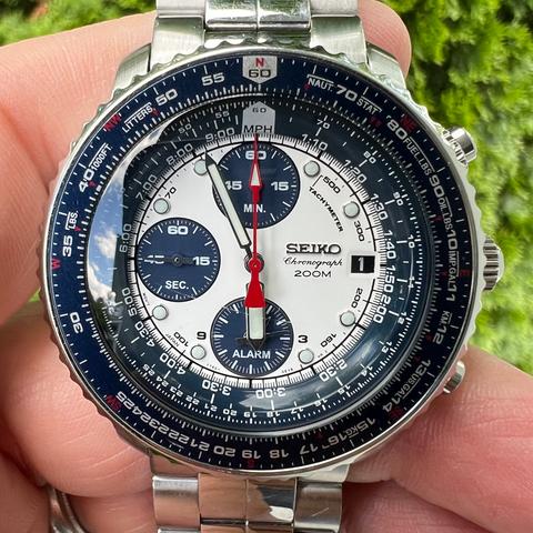 s*様 セイコー フライトマスター FLIGHTMASTER 5M45-6A50 セイコー フライトマスター キネティック チタン 5M45-6A50 GMT