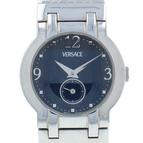 希少】VERSACE ヴェルサーチ 腕時計 ULQ99 ハリケーン 黒調 SS Versace